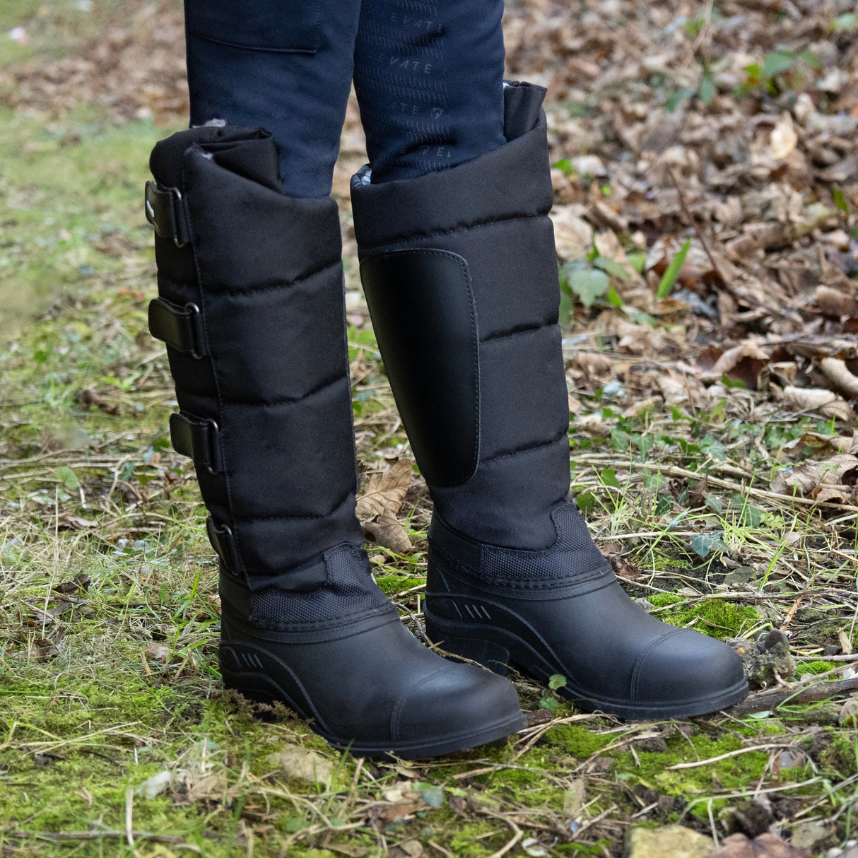 Hy Equestrian Litton Children's Winter Boot #colour_black