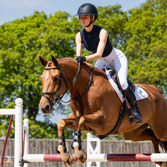 Woof Wear Ladies Sleeveless Tech Riding Shirt #colour_navy
