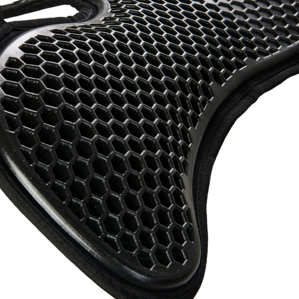 Acavallo Pad SP WFS Suede Hexagonal Gel Front Riser #colour_black