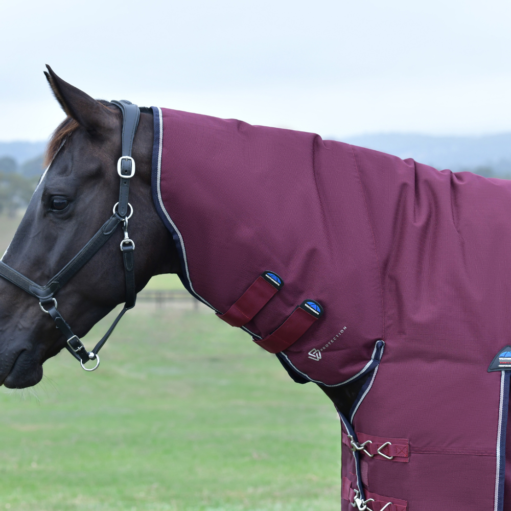 Weatherbeeta Comfitec Essential 360G Combo Turnout #colour_burgundy-navy