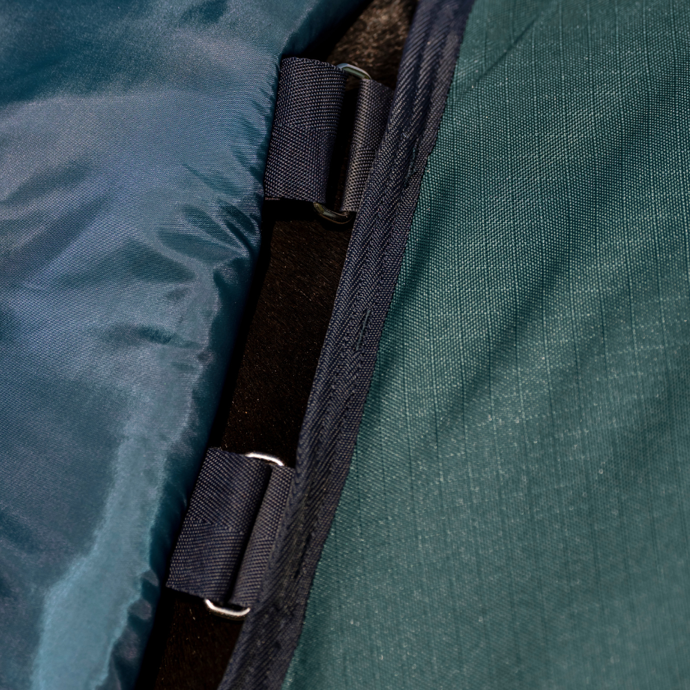 Horseware Ireland Amigo Ripstop 900D Plus 100g Pony Turnout Rug #colour_dynasty-green-navy-silver