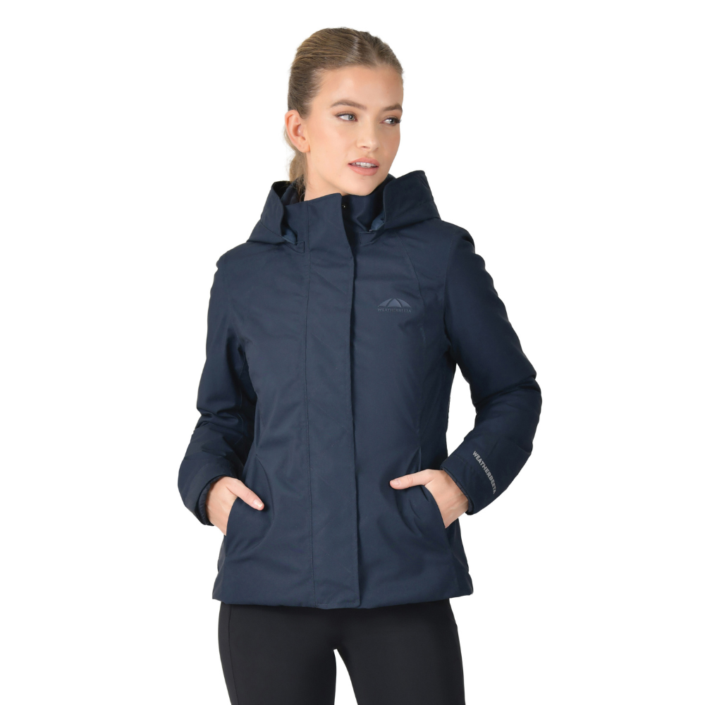 Weatherbeeta Ladies Protect Jacket With High Neck #colour_navy
