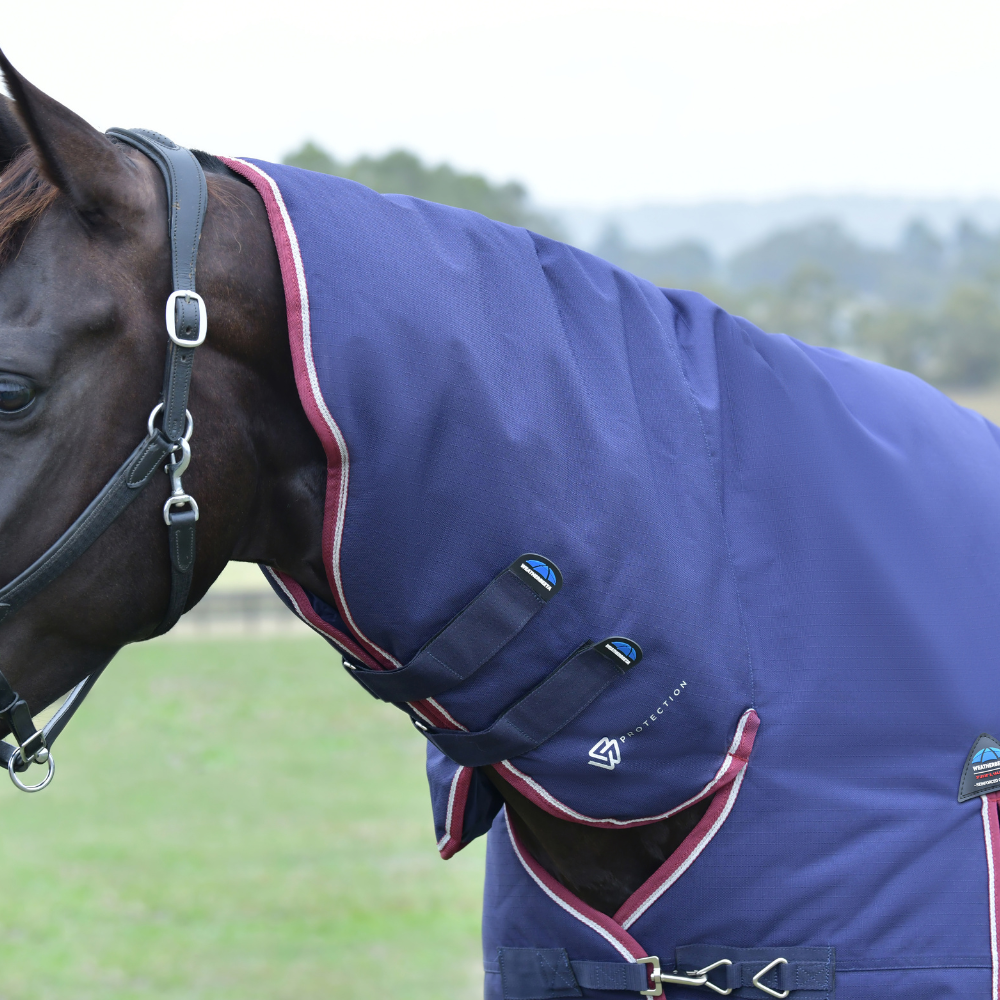 Weatherbeeta Comfitec Essential 50G Combo Turnout #colour_navy-burgundy