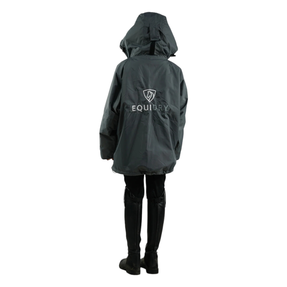 EQUIDRY Children's Thin Fleece Shortie #colour_grey-grey