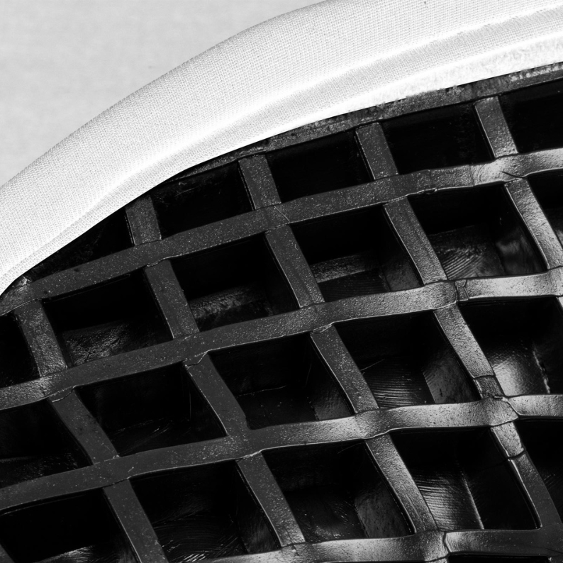 Acavallo Chair Seat Saver Classic Gel Suede #colour_white