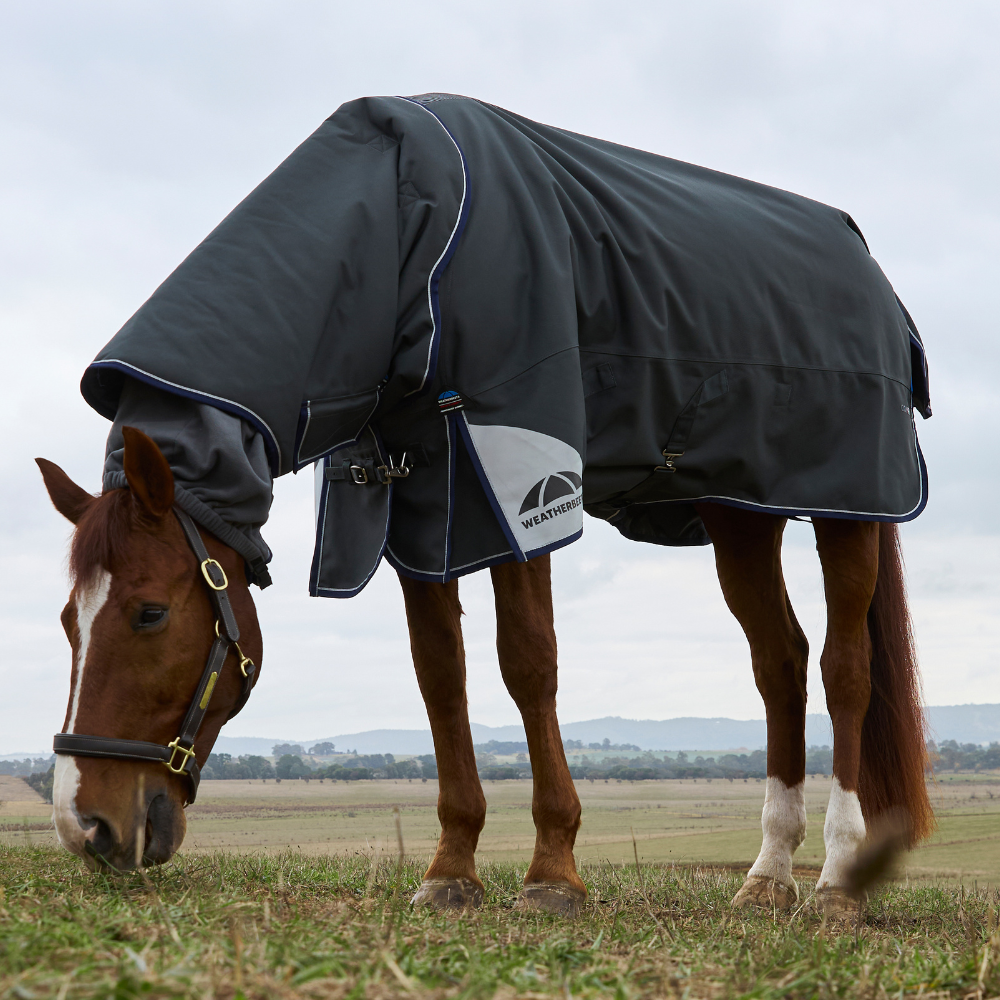 Weatherbeeta Comfitec Ultra 220G Detach-A-Neck Turnout #colour_charcoal