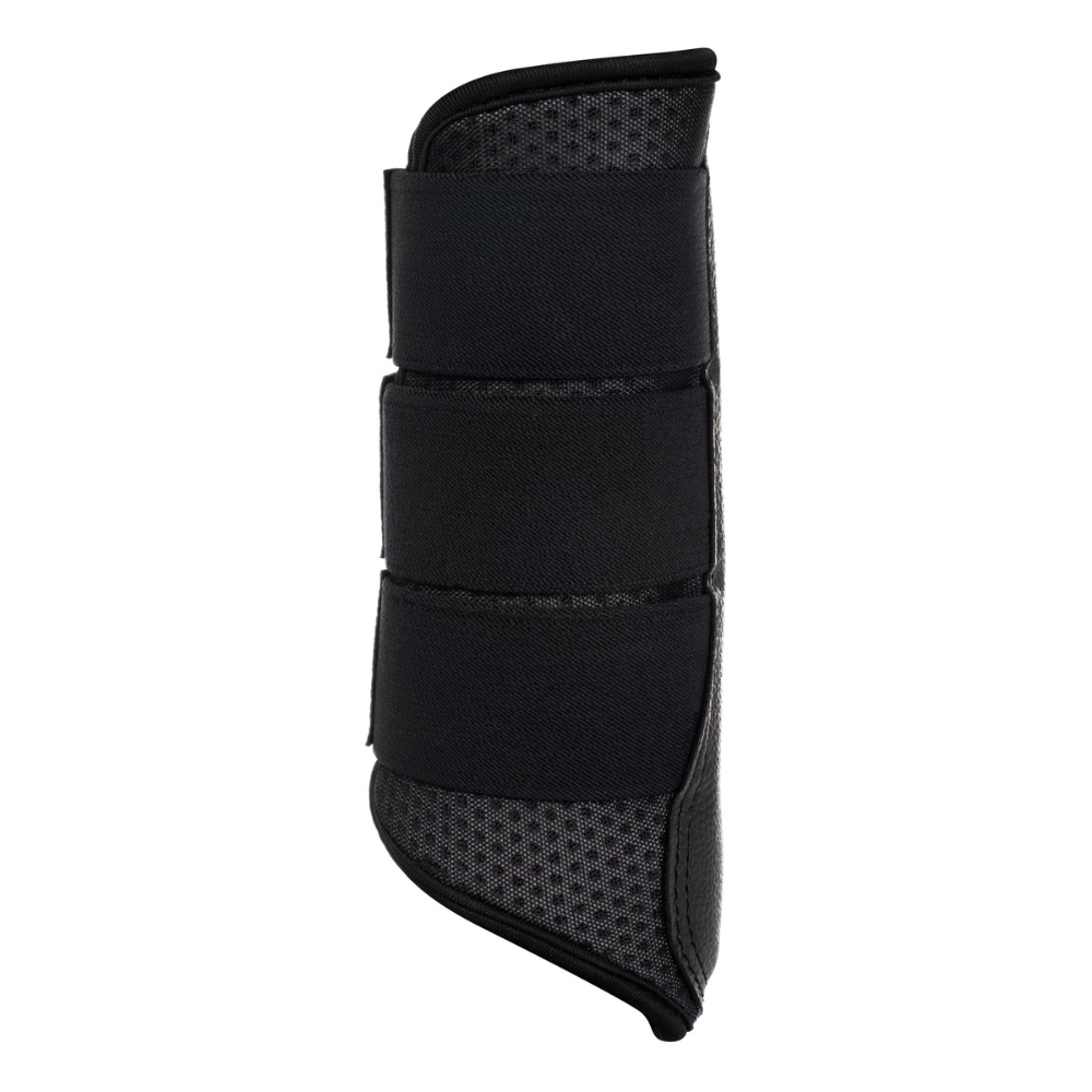 Acavallo Hind Brushing Boots Perforated Neoprene #colour_black