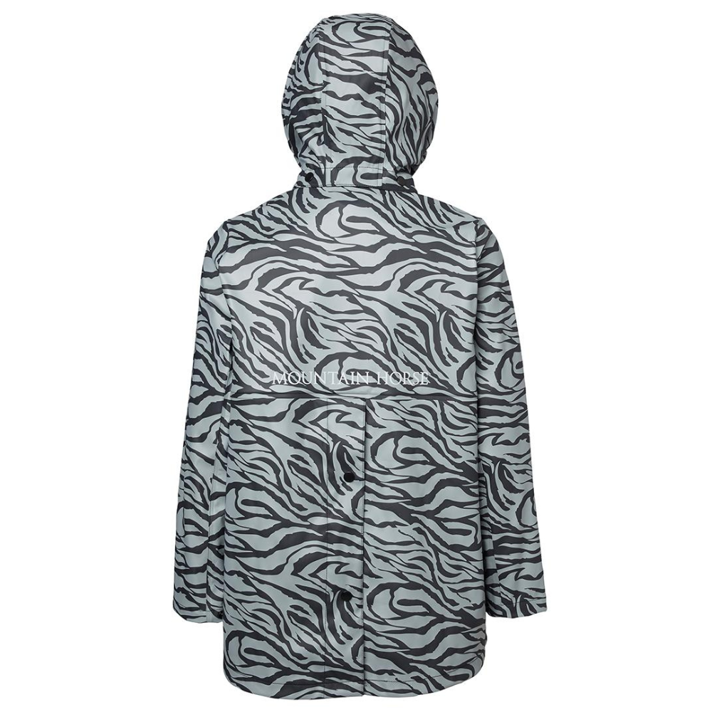 Mountain Horse Children's Drops Rain Coat #colour_black-grey