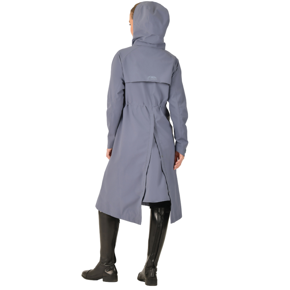 Weatherbeeta Ladies Windbreaker Longline Riding Jacket #colour_slate-blue