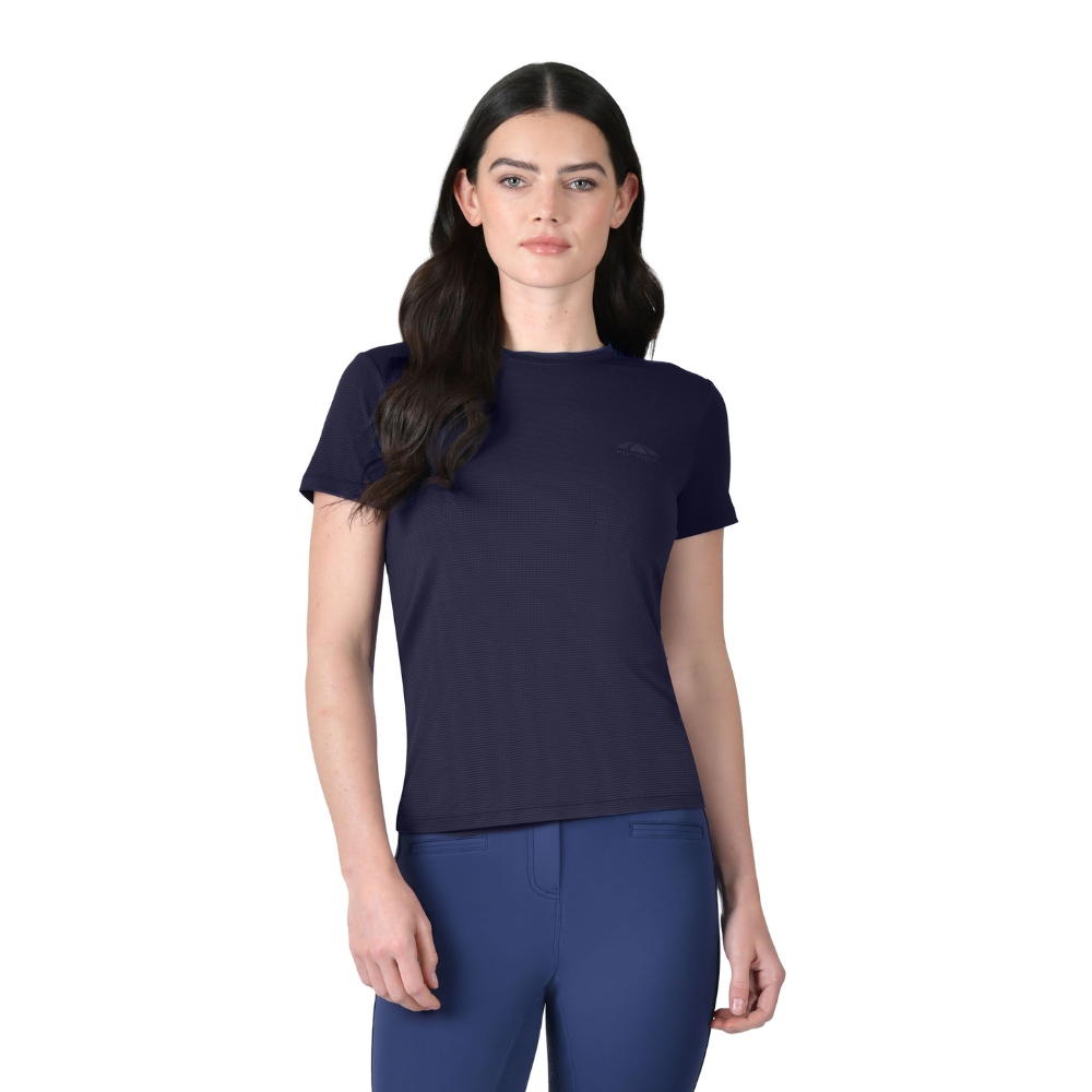 Weatherbeeta Ladies Relaxed UV Short Sleeve Tee #colour_navy