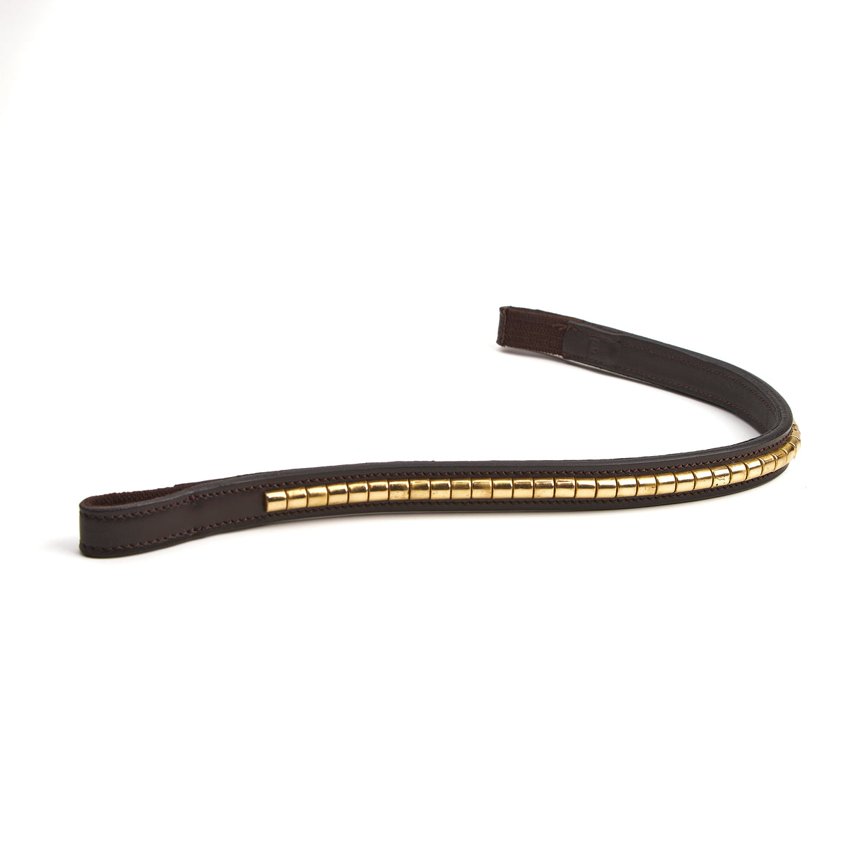 Shires Velociti Rapida Clincher Browband #colour_brown-brass
