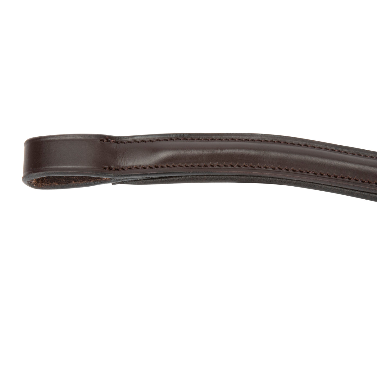Shires Velociti Lusso Curved Browband #colour_havana