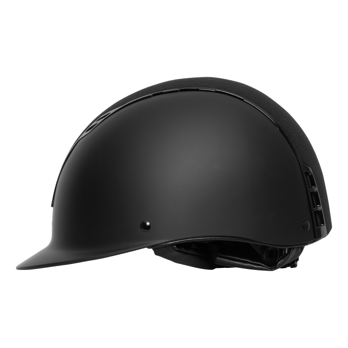 SWING H22 Riding Helmet #colour_black-matt-black-velvet