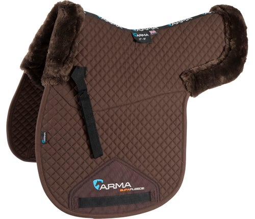 Shires Performance SupaFleece Numnah #colour_brown