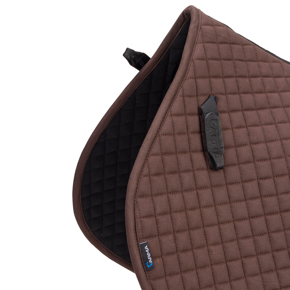 Shires ARMA Deluxe Cotton Jump Saddlecloth #colour_brown