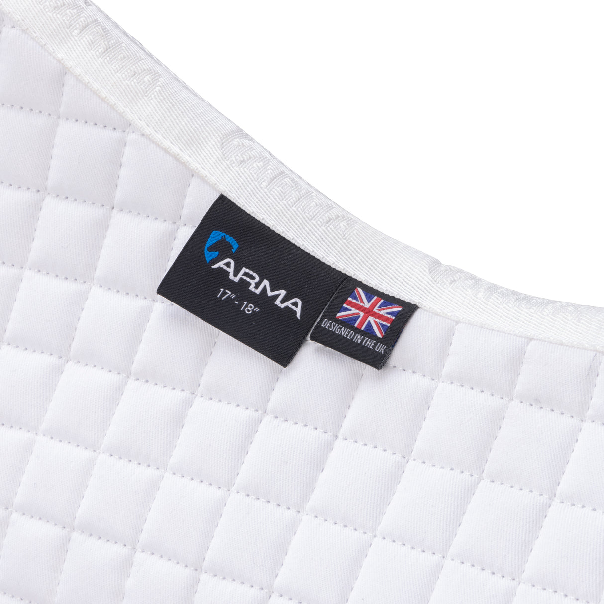 Shires ARMA Deluxe Cotton Jump Saddlecloth #colour_white