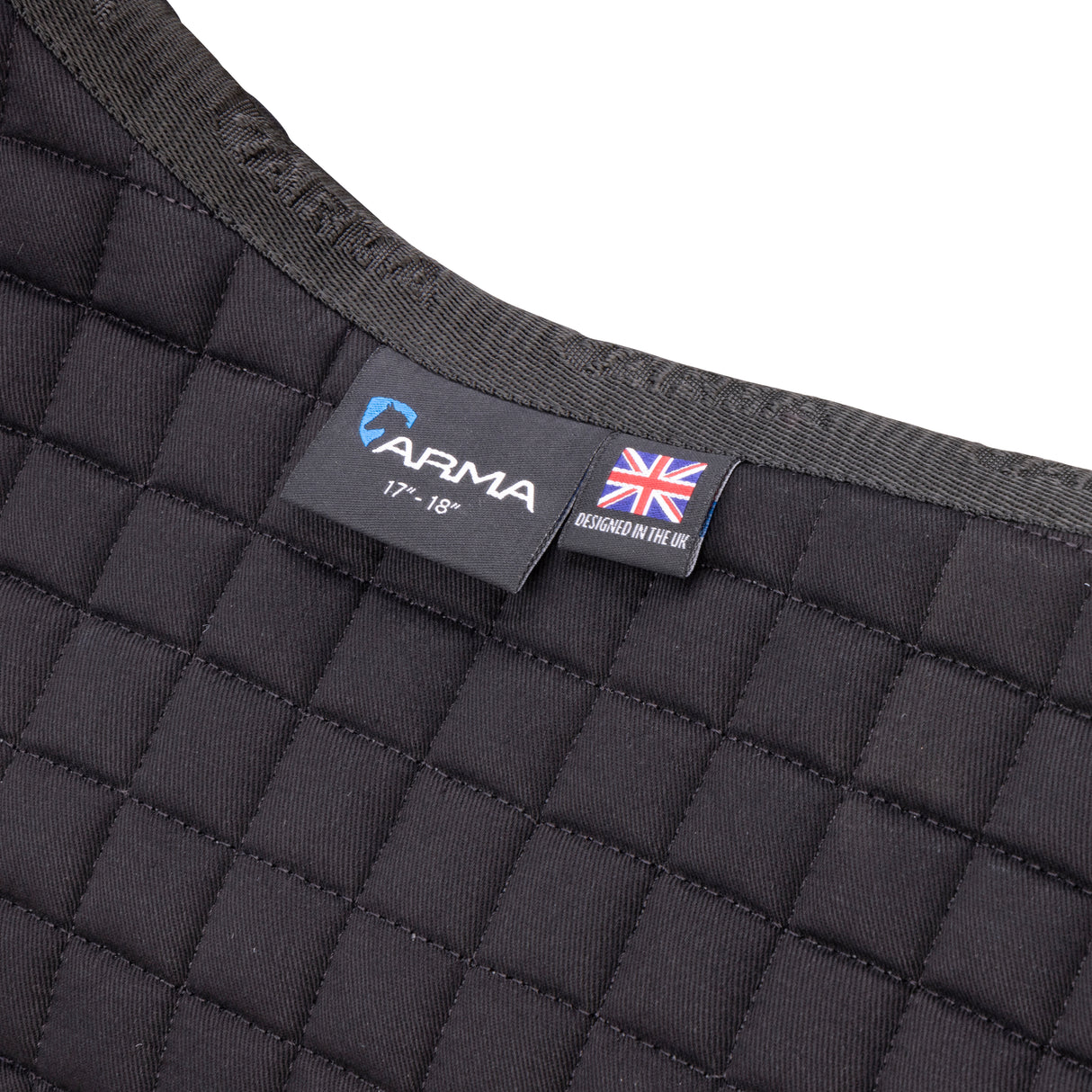 Shires ARMA Deluxe Cotton Dressage Saddlecloth #colour_black
