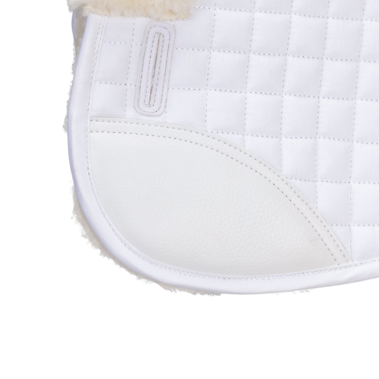 Shires ARMA Deluxe Cotton Half Pad #colour_white-natural