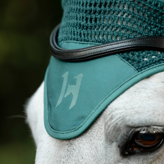 Horseware Ireland Ear Net #colour_dynasty-green