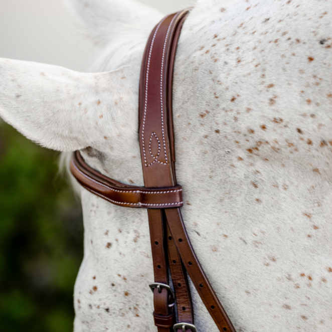 Horseware Ireland Pony Hunter Cavesson Bridle with Reins #colour_dark-tan