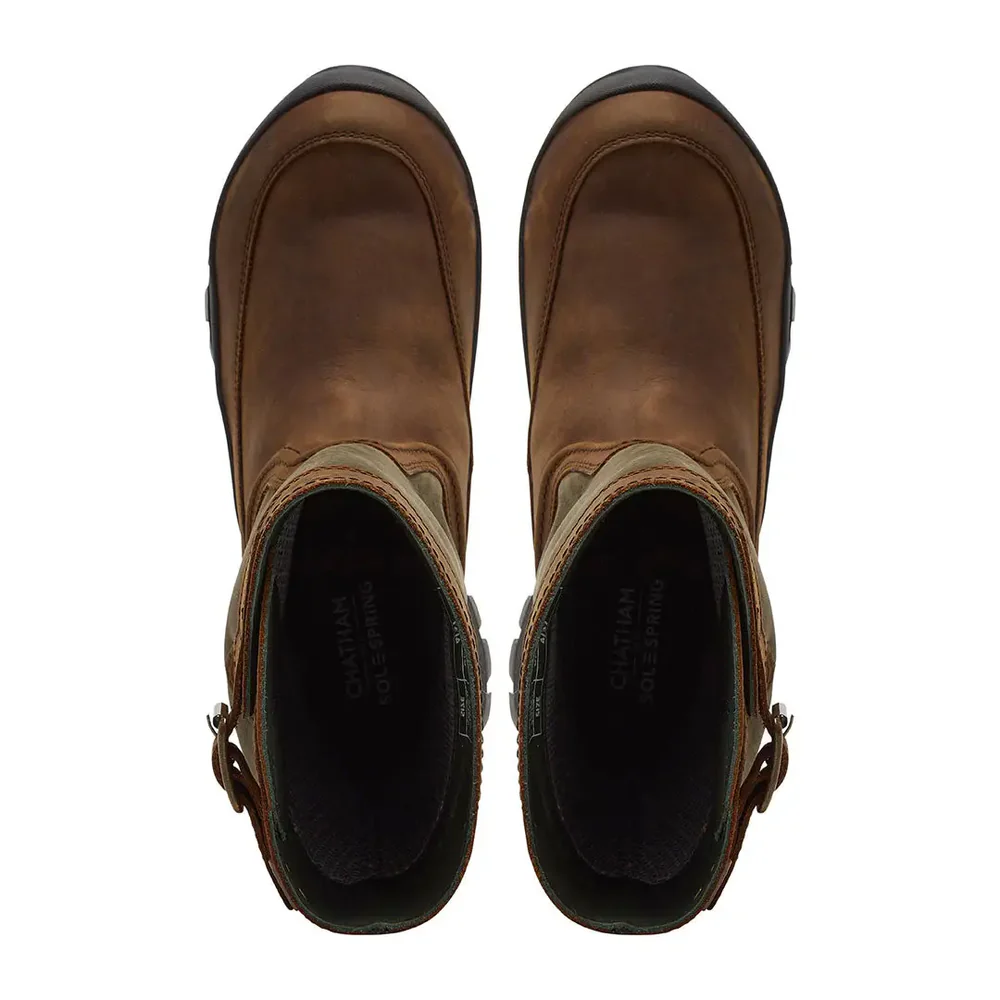 Chatham Windsor Waterproof Mid Calf Boots #colour_dark brown-green