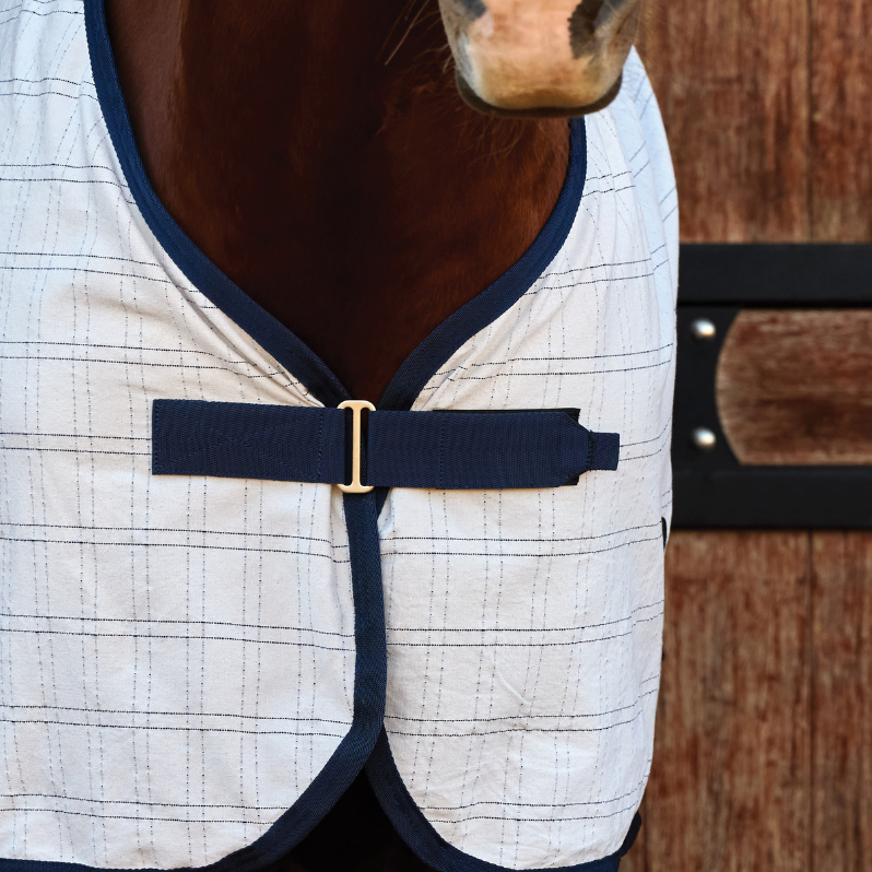 Weatherbeeta Comfitec Cotton Sheet Liner #colour_white-navy