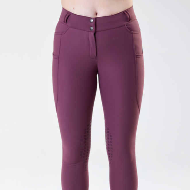 Horseware Ireland Flexfit Knee Grip Winter Breeches #colour_celestial-purple