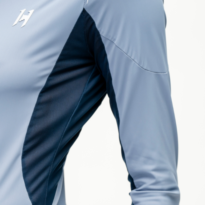 Horseware Ireland Stamina Long Sleeve 1/4 Zip Top #colour_blue