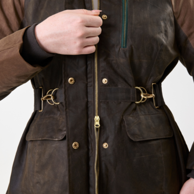 Horseware Ireland 40 Year Wax Coat #colour_heritage bay-rambo green