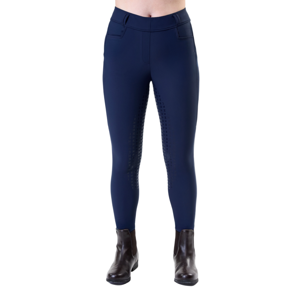 Horseware Ireland Easefit Hybid Full Seat Riding Tights #colour_core-navy