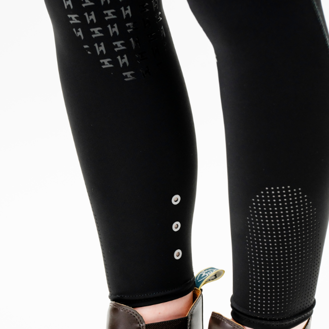Horseware Ireland Formfit Knee Patch Riding Tights #colour_core-black