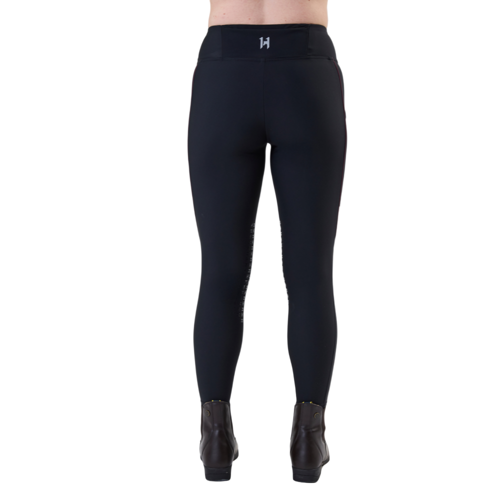 Horseware Ireland Optifit Winter Knee Grip Riding Tights #colour_core-black
