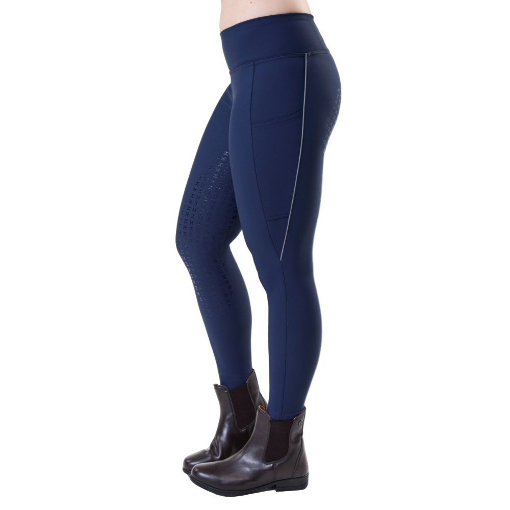 Horseware Ireland Optifit Winter Full Seat Riding Tights #colour_core-navy