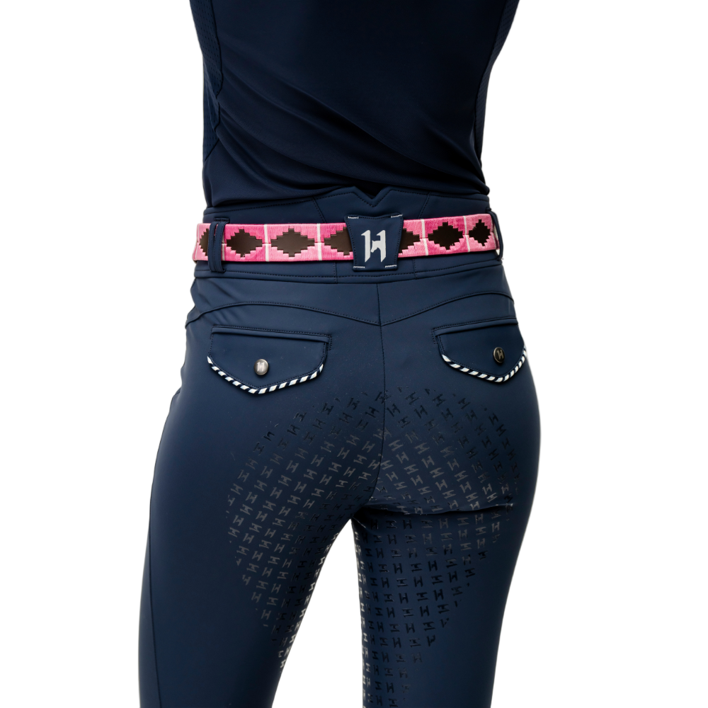 Horseware Ireland Newmarket Polo Belt #colour_newmarket-pink