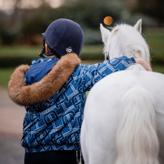 Alessandro Albanese Children's Zia Puffer Coat #colour_navy-multi