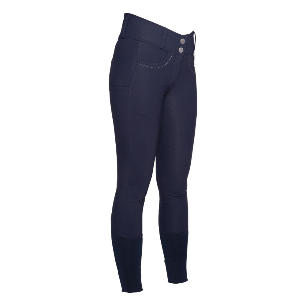 HKM Ladies Silicone Full Seat Riding Breeches -Arezzo- #colour_deep-blue