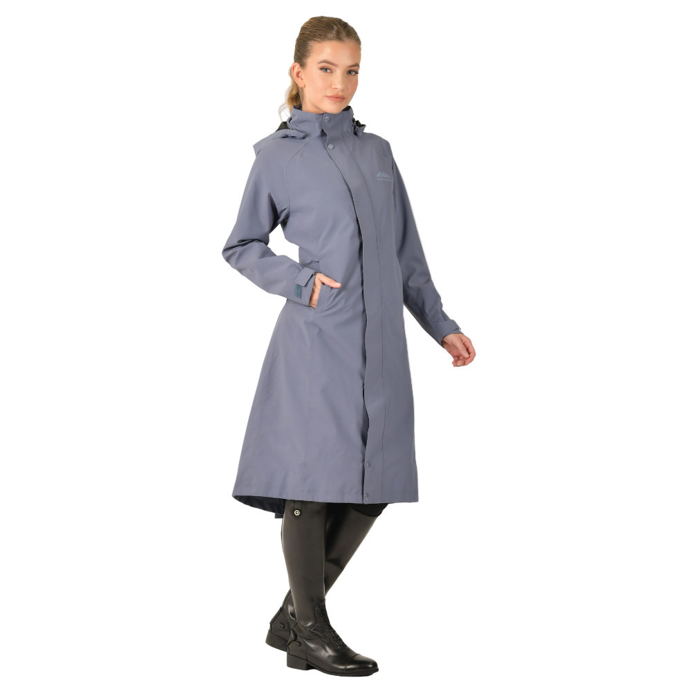 Weatherbeeta Ladies Windbreaker Longline Riding Jacket #colour_slate-blue