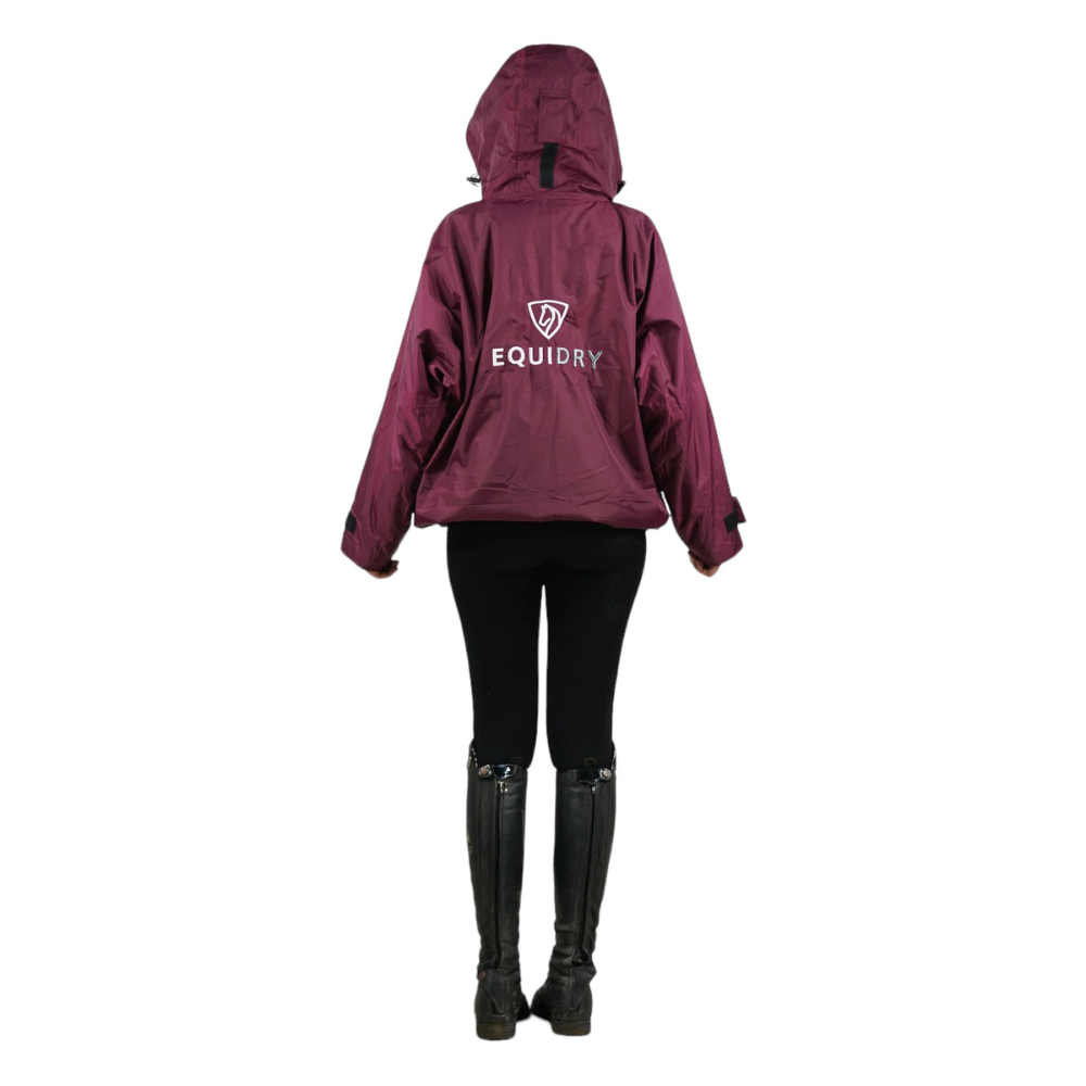 EQUIDRY Women's Thin Fleece Shortie #colour_plum