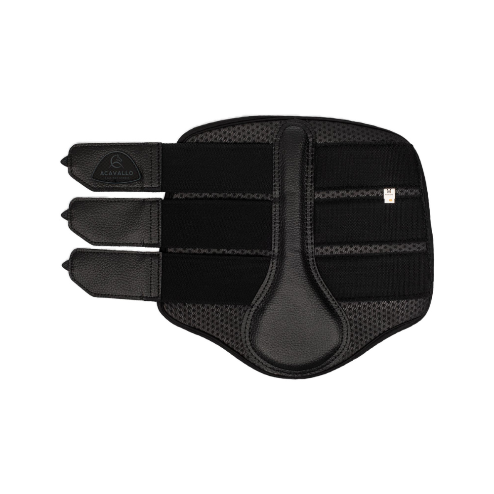 Acavallo Hind Brushing Boots Perforated Neoprene #colour_black