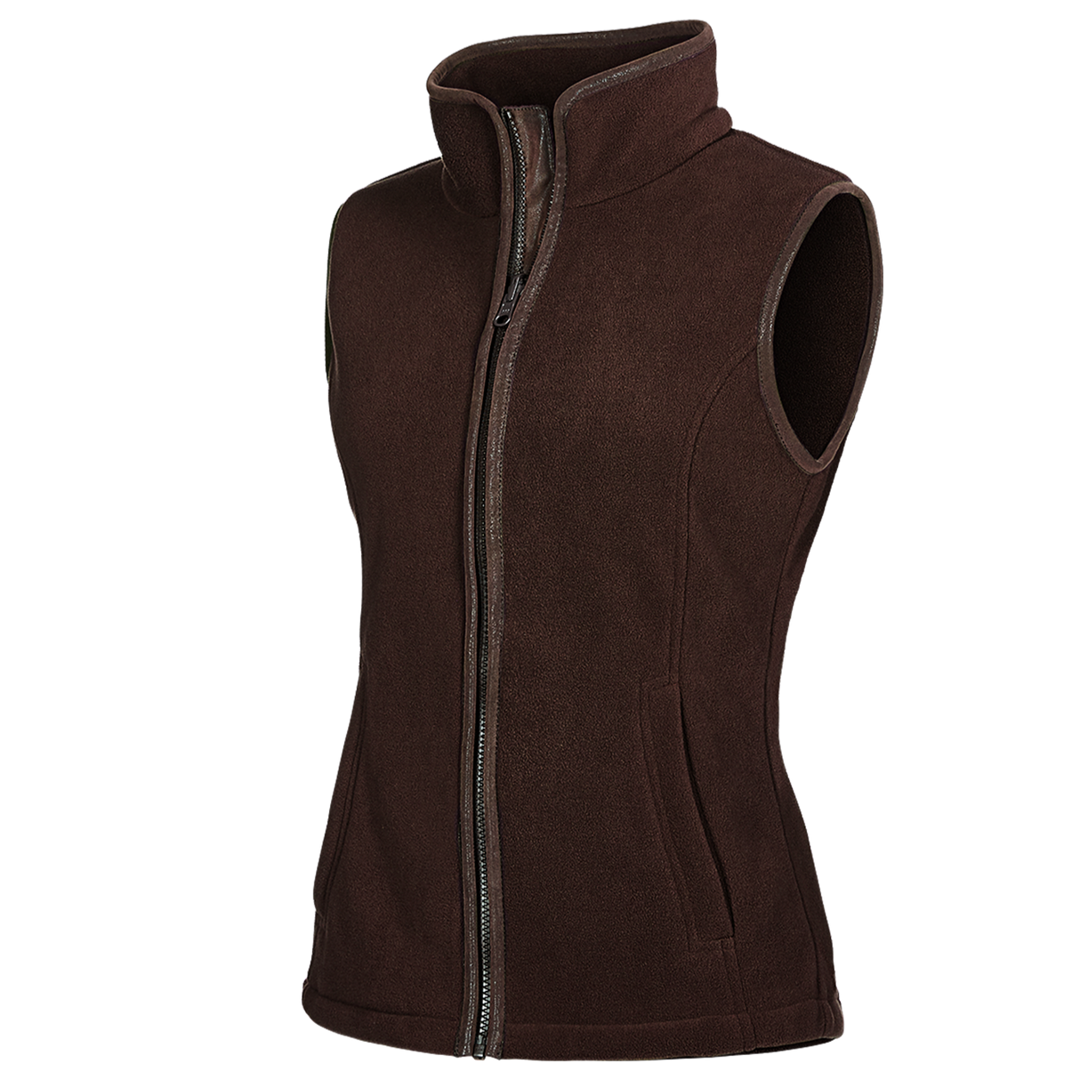 Baleno Sally Ladies Fleece Gilet #colour_chocolate
