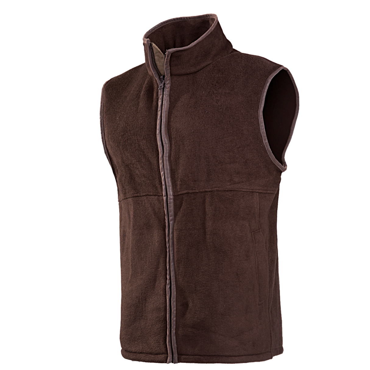 Baleno Harvey Mens Fleece Bodywarmer #colour_chocolate