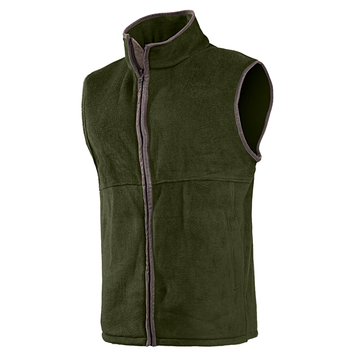 Baleno Harvey Mens Fleece Bodywarmer #colour_khaki