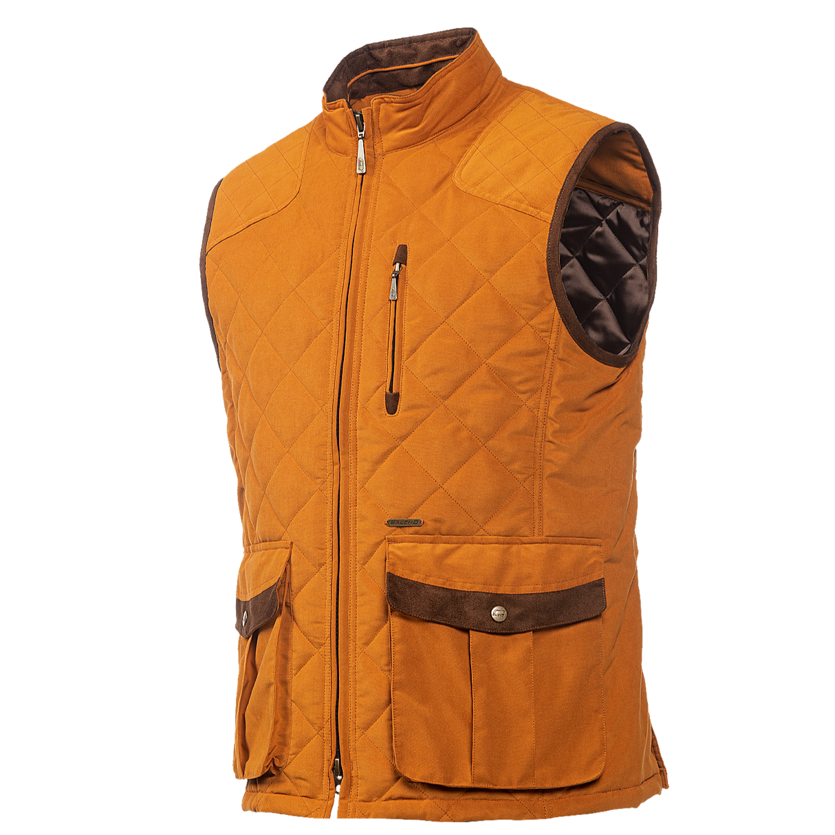 Baleno Thames Mens Stylish Quilted Bodywarmer #colour_caramel