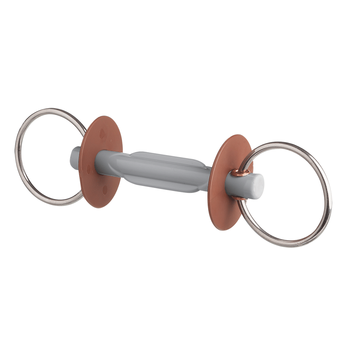 Beris Hard 7.5cm Ring Loose Ring Snaffle with Butterfly Bar