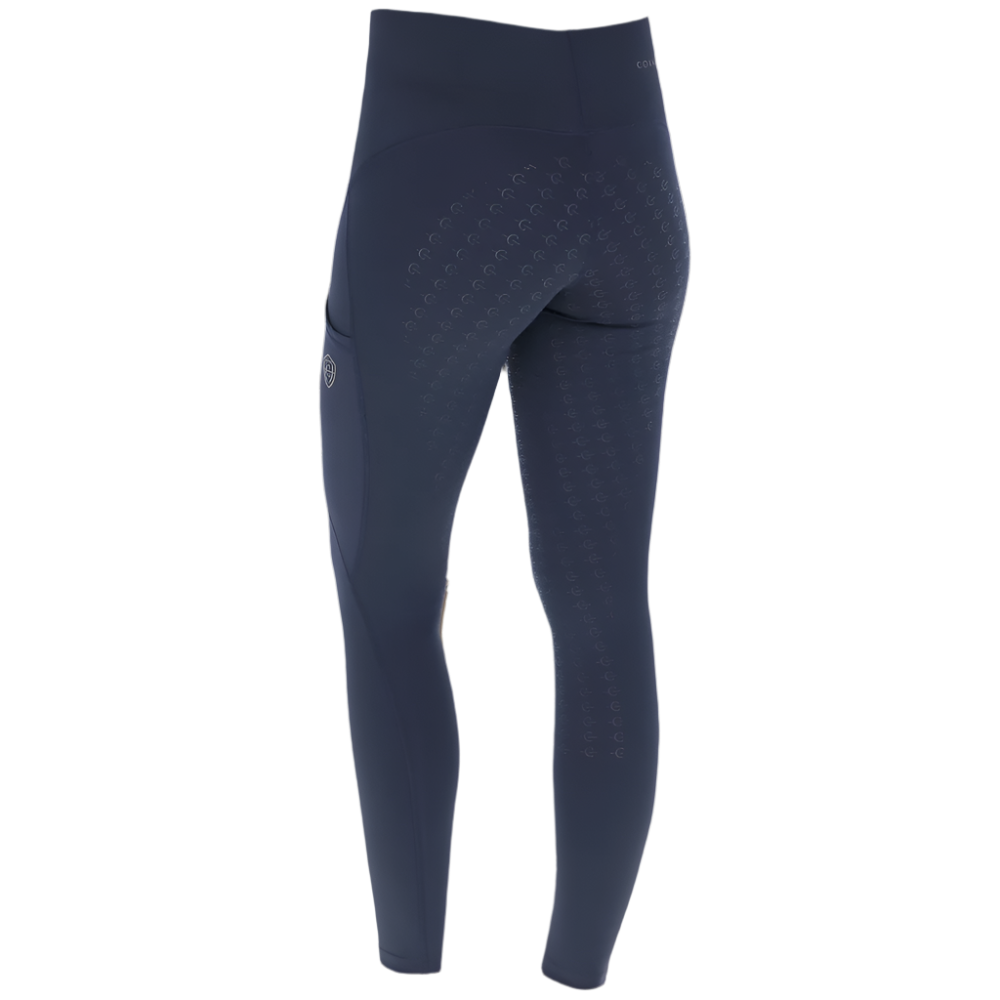 Covalliero Ladies Pull On Riding Tights #colour_dark-navy