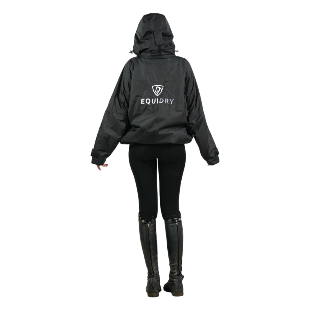 EQUIDRY Women's Thin Fleece Shortie #colour_black-black