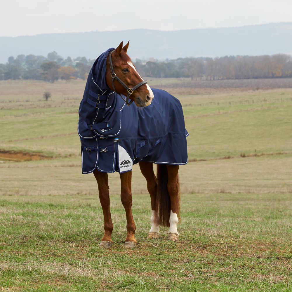 Weatherbeeta Comfitec Ultra 220G Detach-A-Neck Turnout #colour_navy