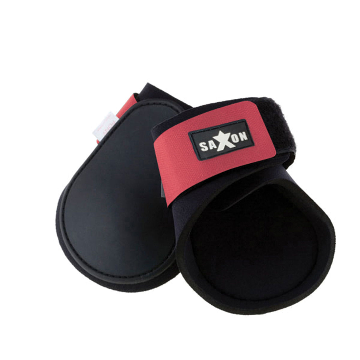 Saxon Contoured Fetlock Boots #colour_black-pink