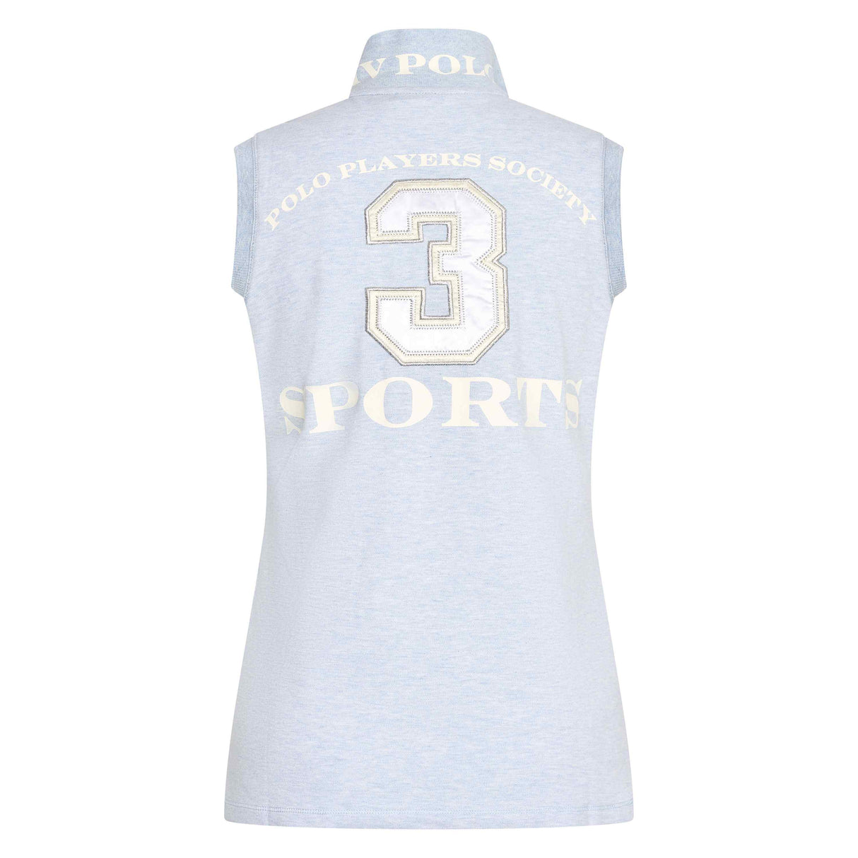 HV Polo Favouritas Sleeveless Polo Shirt #colour_cloud-melange