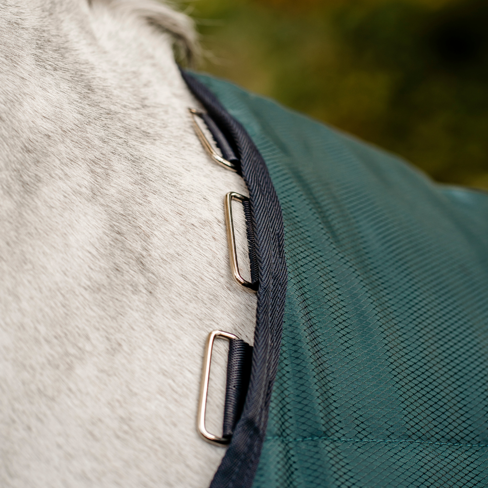 Horseware Ireland Amigo Ripstop Insulator 50g Stable Rug #colour_dynasty-green-navy-silver